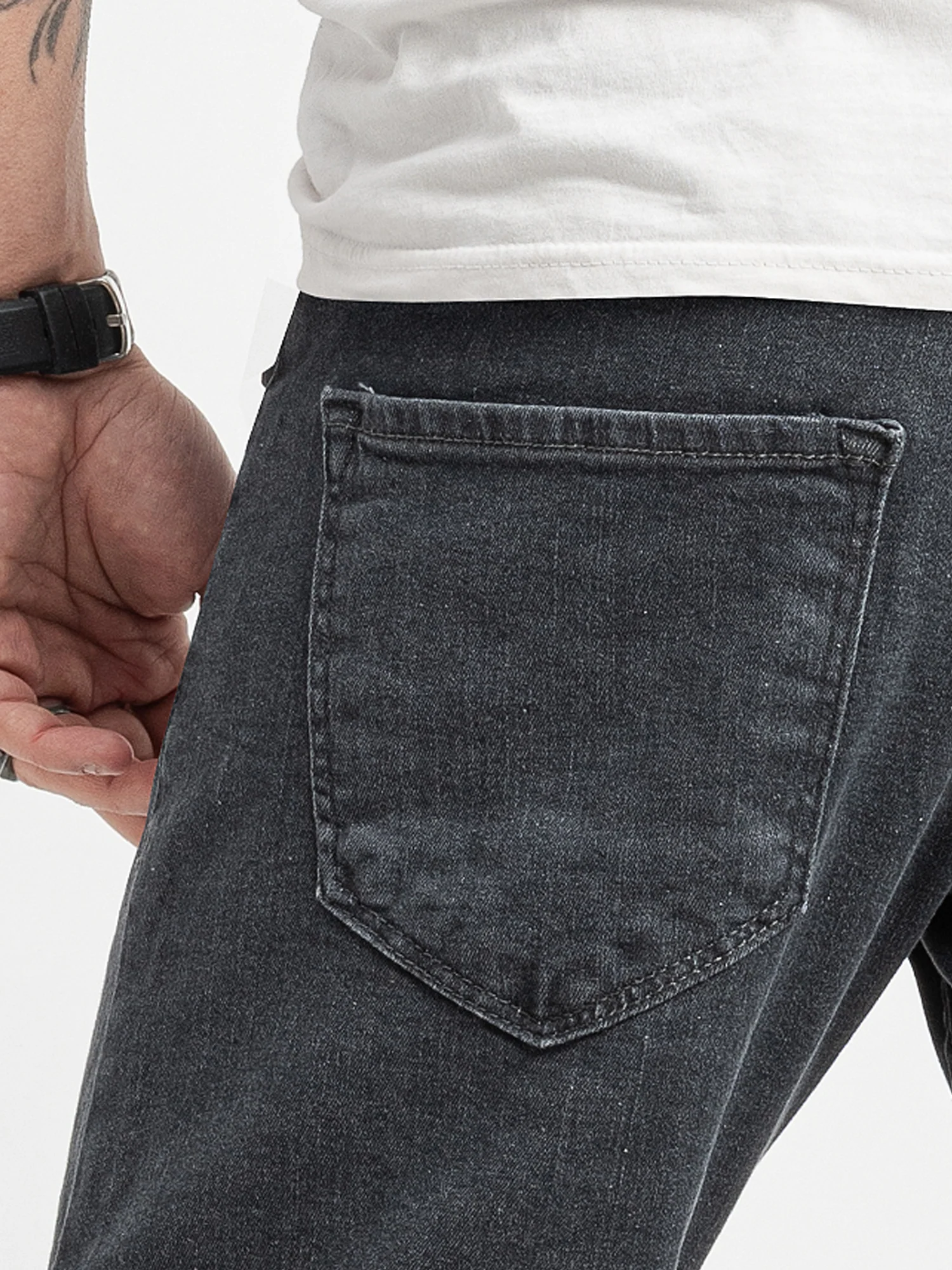 Rock Creek Herren Jeans Regular Fit Dunkelgrau RC-2416 - Image 5