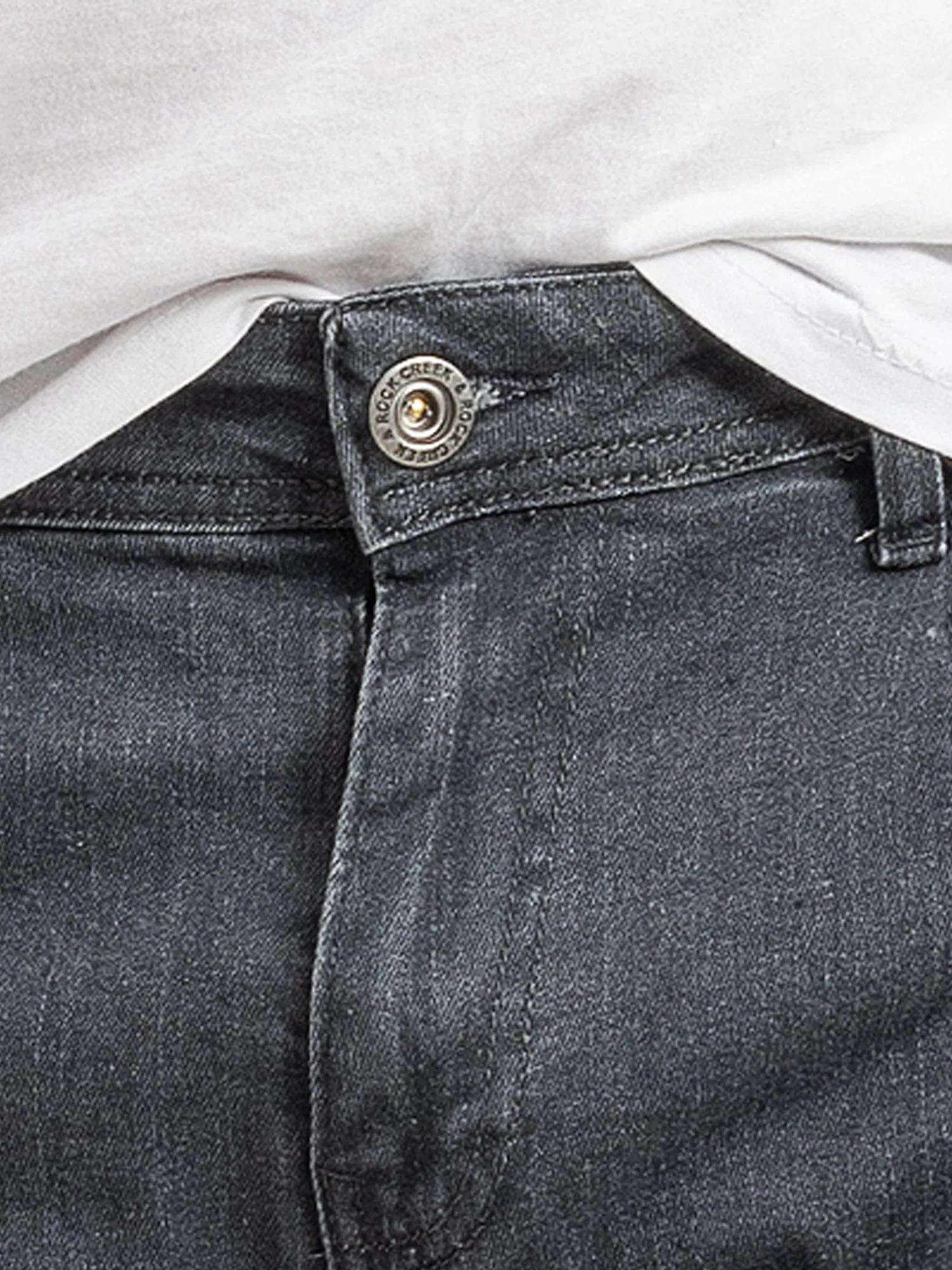 Rock Creek Herren Jeans Regular Fit Dunkelgrau RC-2416 - Image 6