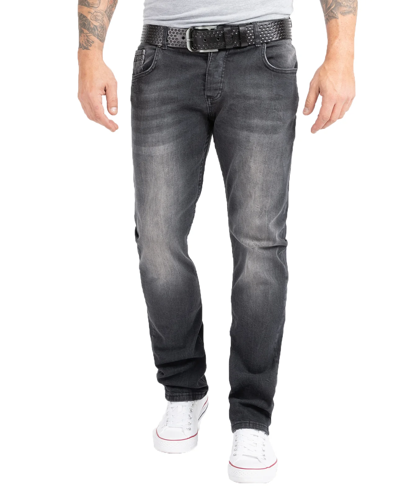 Rock Creek Herren Jeans Regular Fit Grau RC-2158
