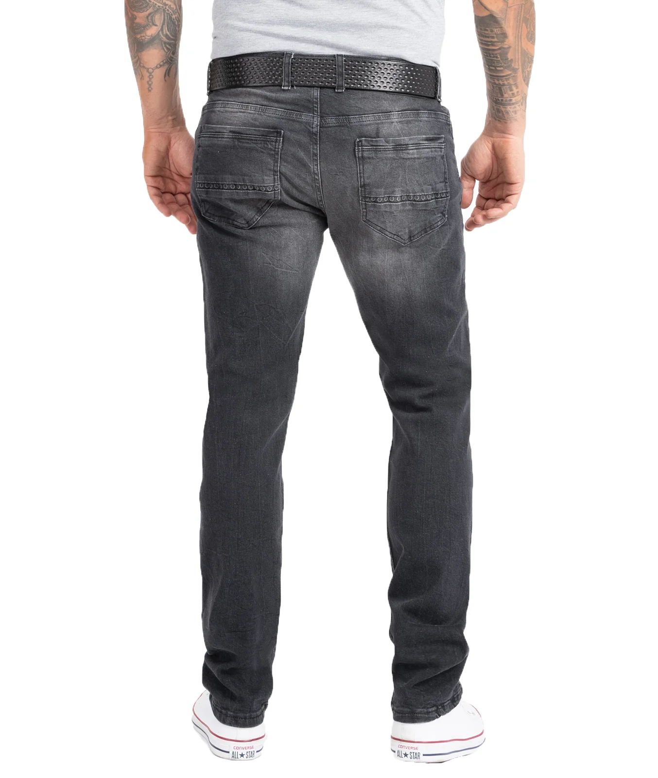 Rock Creek Herren Jeans Regular Fit Grau RC-2158 - Image 3
