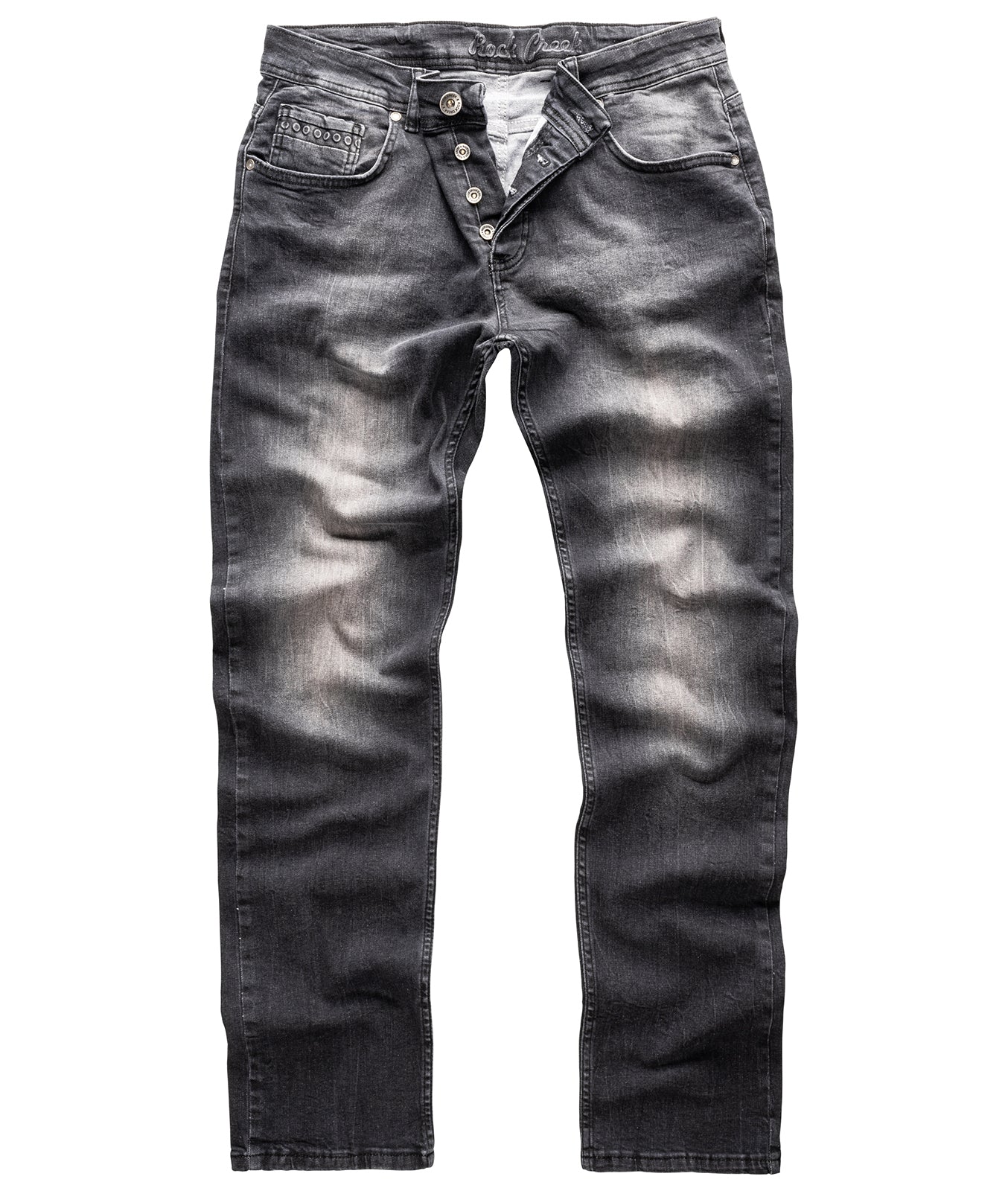 Rock Creek Herren Jeans Regular Fit Grau RC-2158 - Image 6