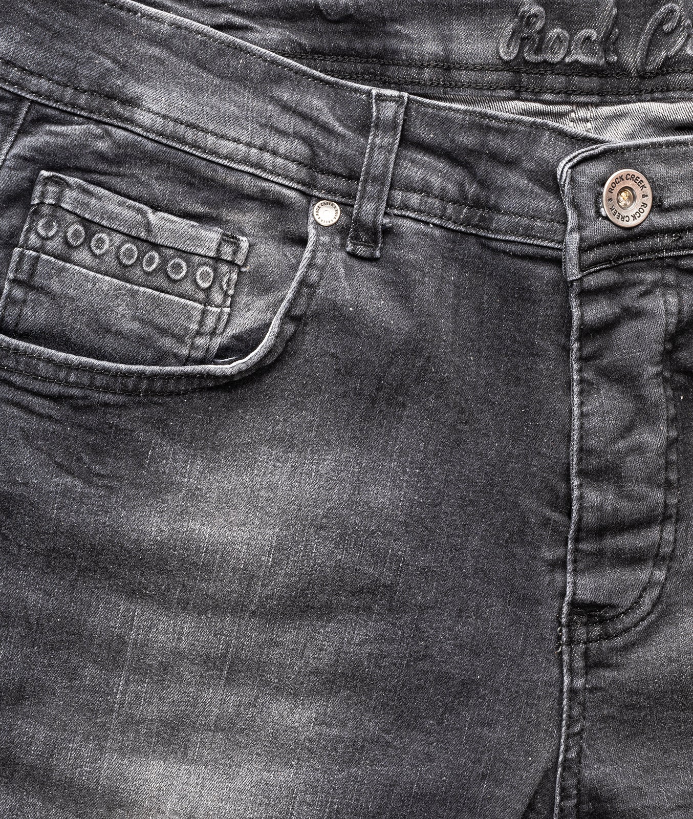 Rock Creek Herren Jeans Regular Fit Grau RC-2158 - Image 8