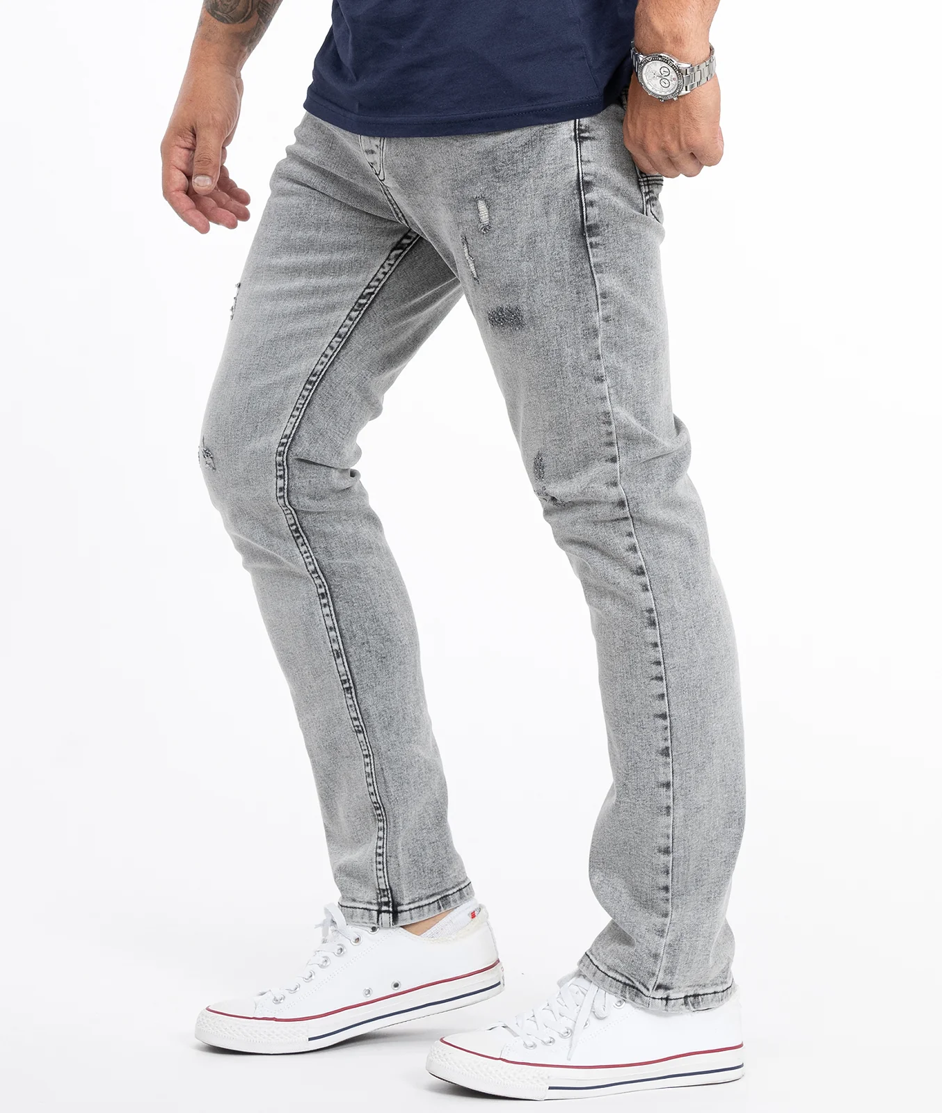 Rock Creek Herren Jeans Regular Fit Grau RC-2360 - Image 2