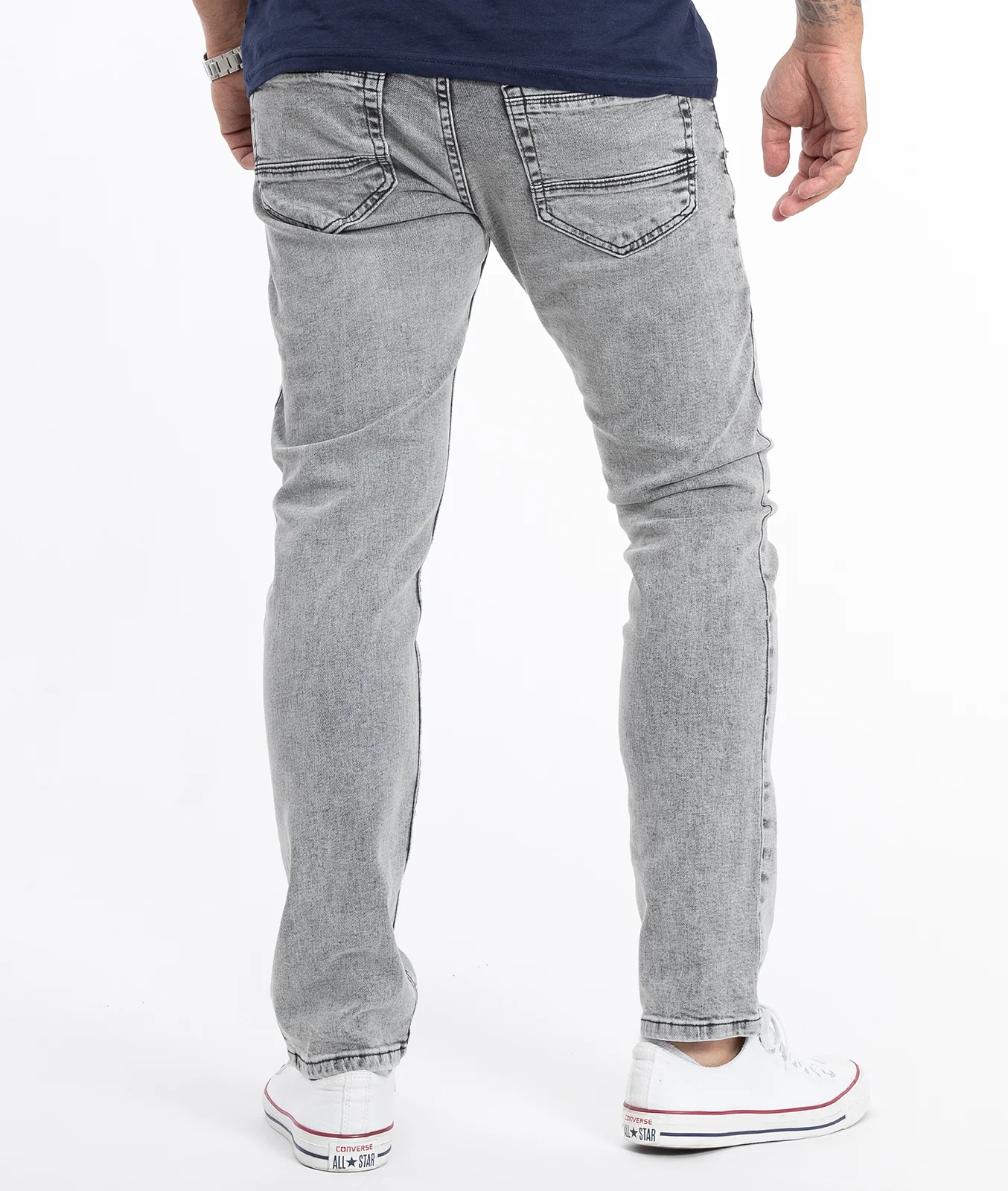 Rock Creek Herren Jeans Regular Fit Grau RC-2360 - Image 3