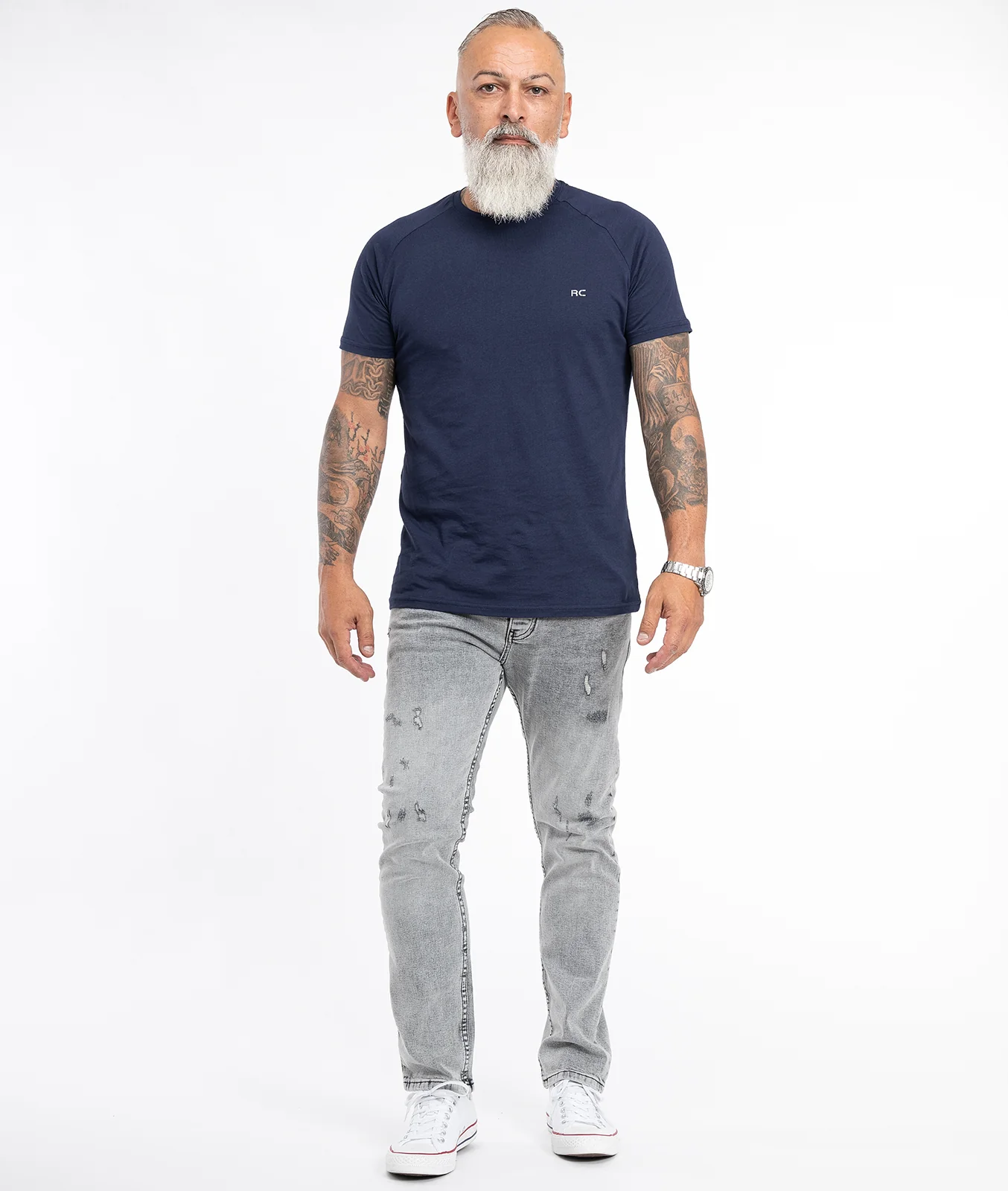 Rock Creek Herren Jeans Regular Fit Grau RC-2360 - Image 4