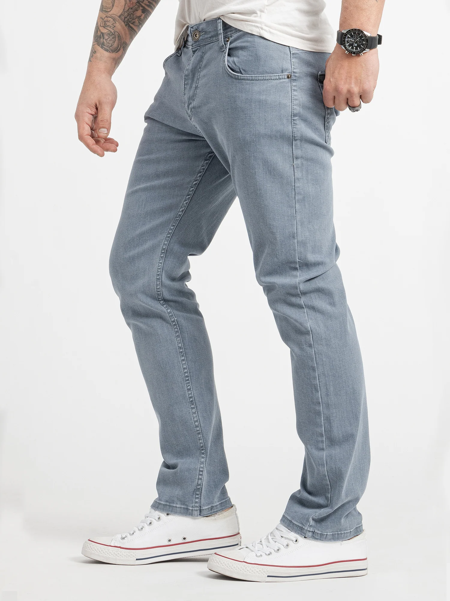 Rock Creek Herren Jeans Regular Fit Grau RC-2415 - Image 2