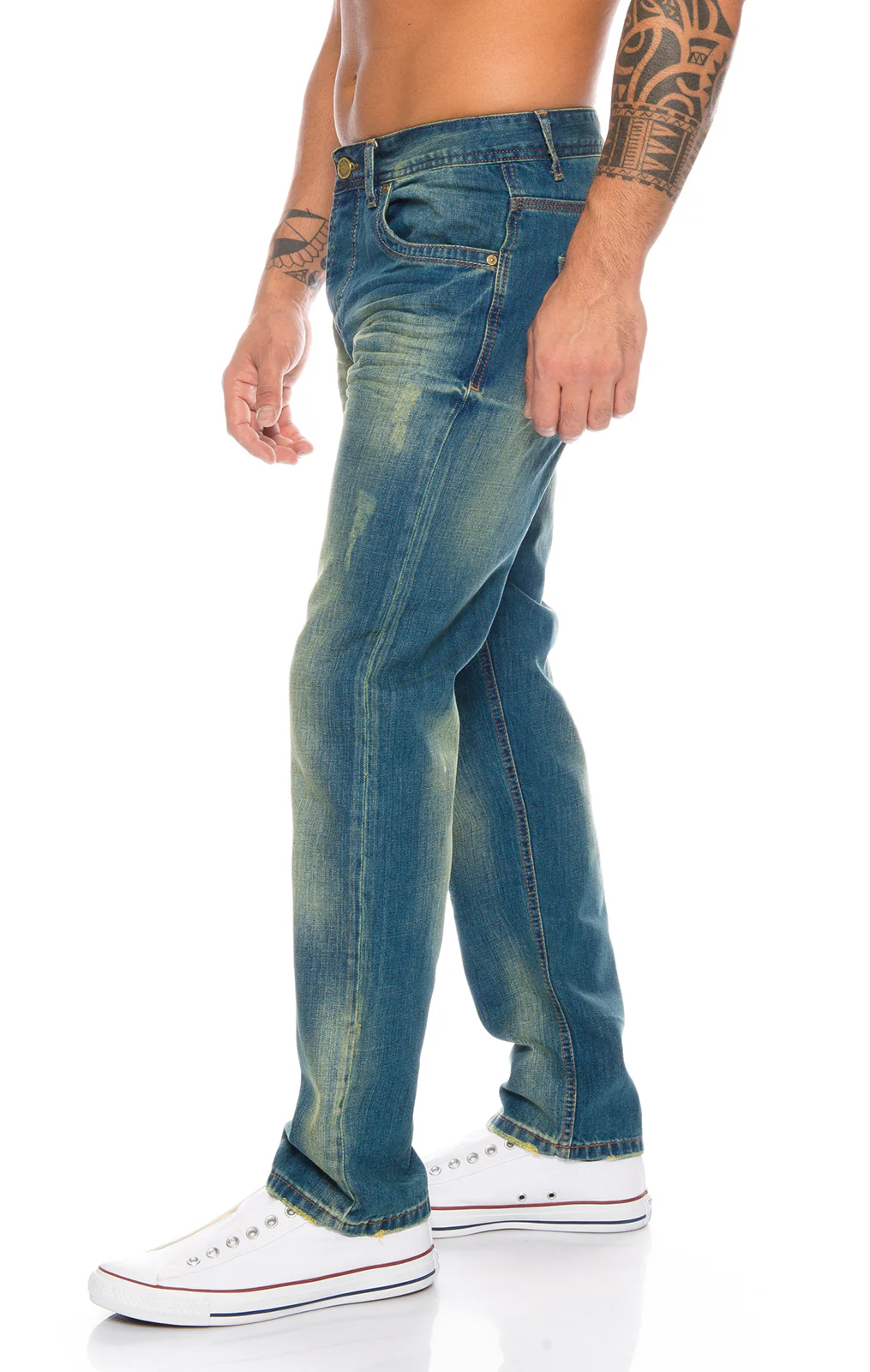Rock Creek Herren Jeans Regular Fit Hellblau RC-2103A - Image 2