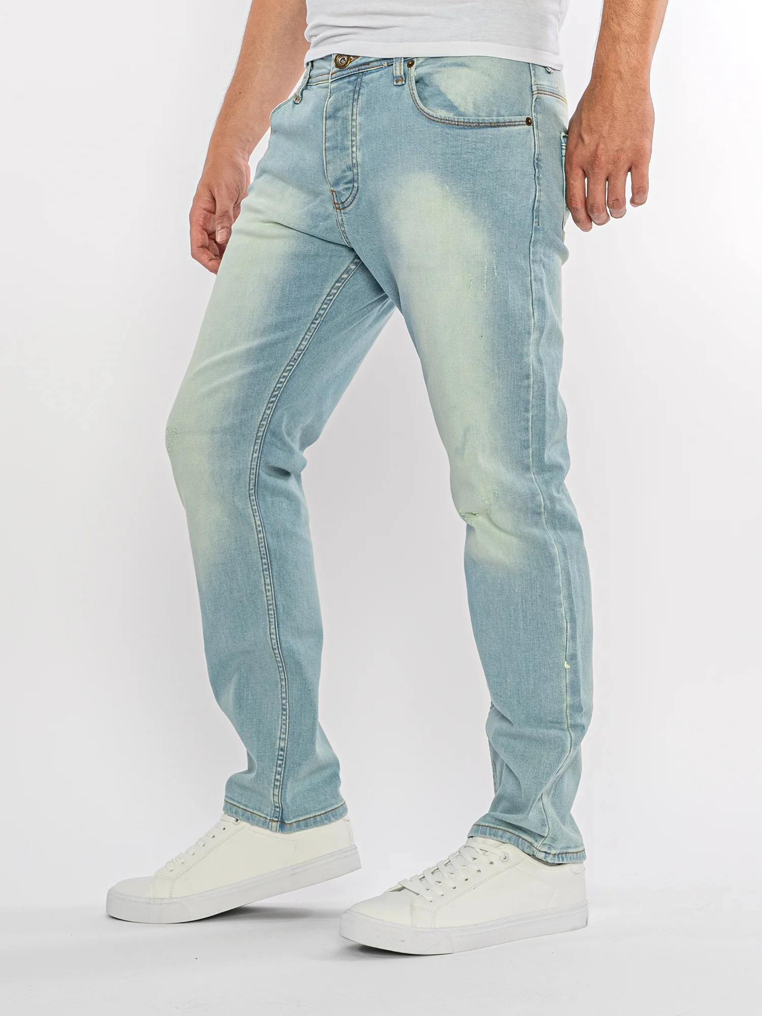 Rock Creek Herren Jeans Regular Fit Hellblau RC-2437 - Image 2