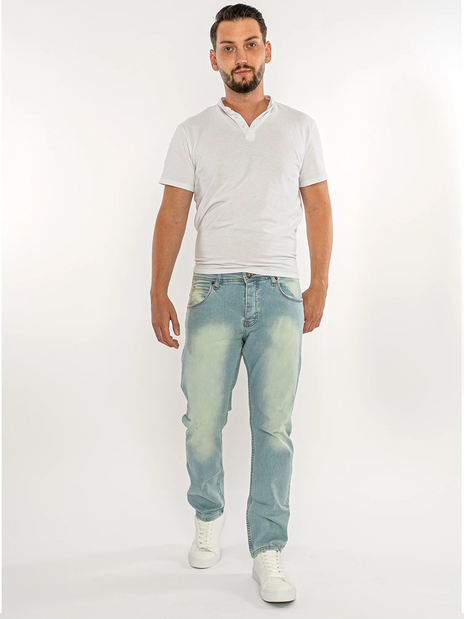 Rock Creek Herren Jeans Regular Fit Hellblau RC-2437 - Image 4
