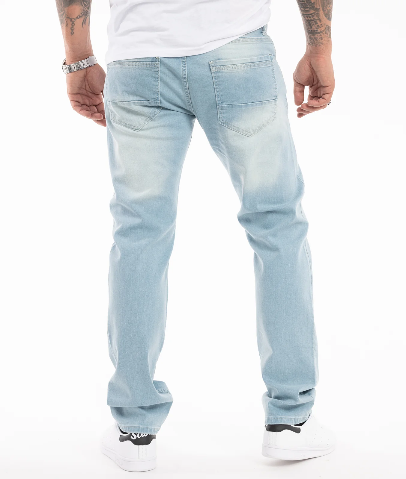 Rock Creek Herren Jeans Regular Fit Hellblau RC-331 - Image 4