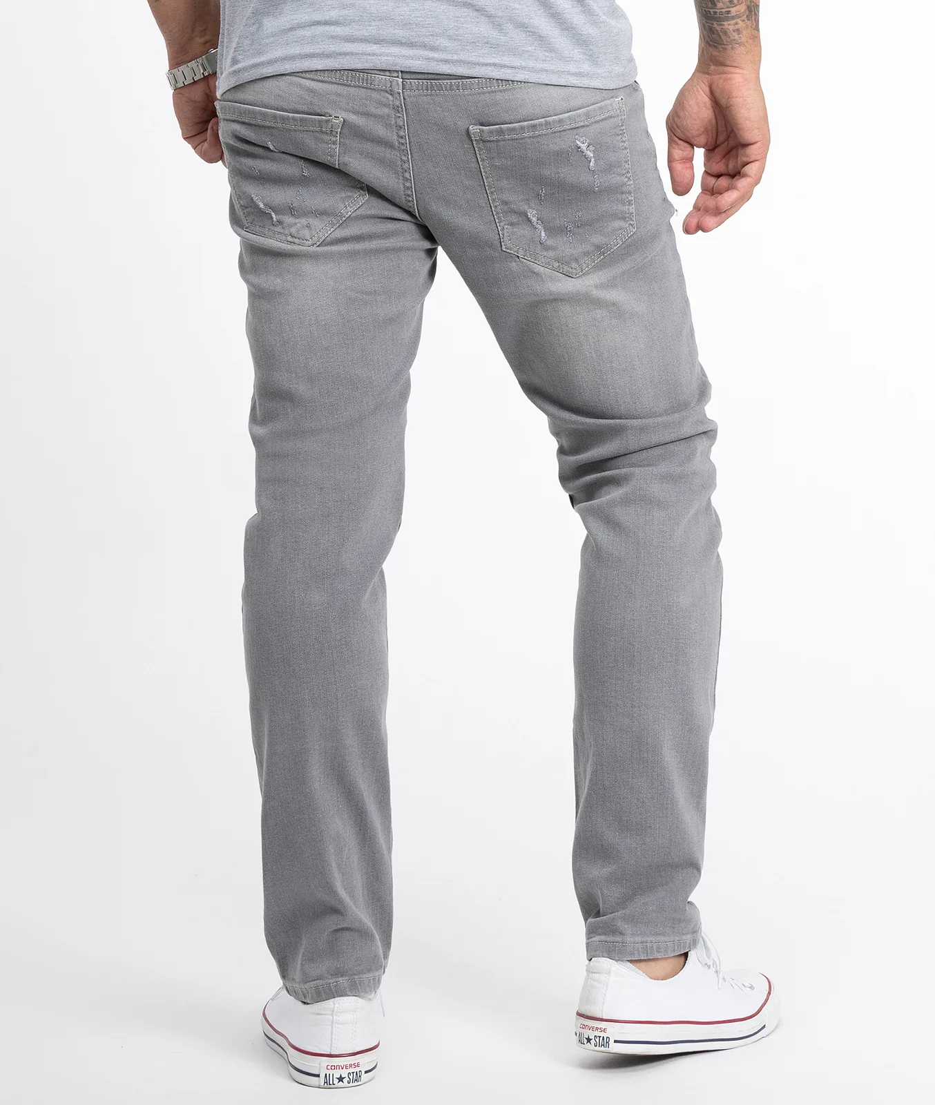 Rock Creek Herren Jeans Regular Fit Hellgrau RC-2105 - Image 3