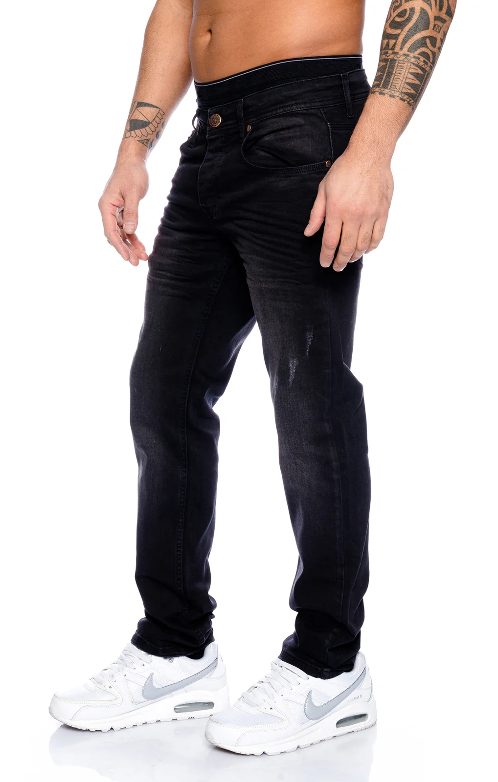 Rock Creek Herren Jeans Regular Fit Schwarz RC-2095 - Image 2
