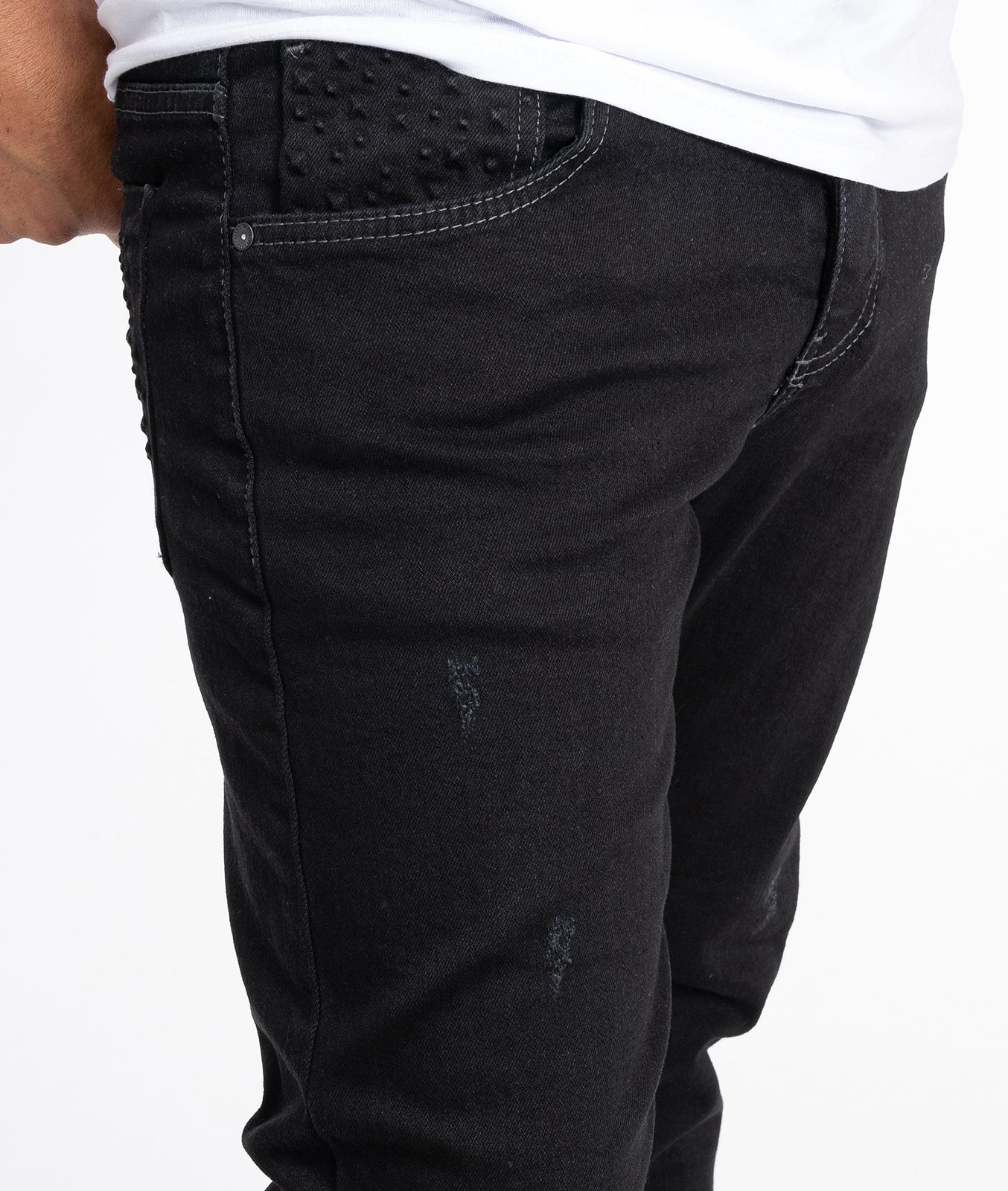 Rock Creek Herren Jeans Regular Fit Schwarz RC-2099 - Image 4