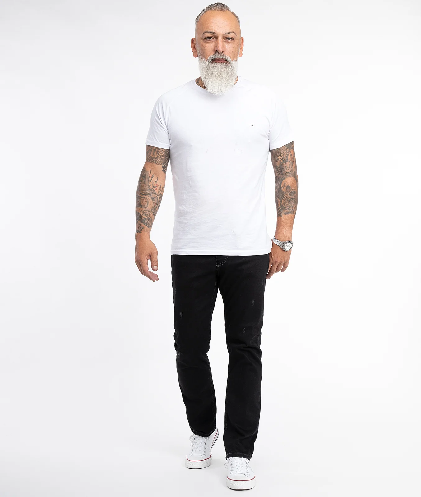 Rock Creek Herren Jeans Regular Fit Schwarz RC-2099 - Image 6