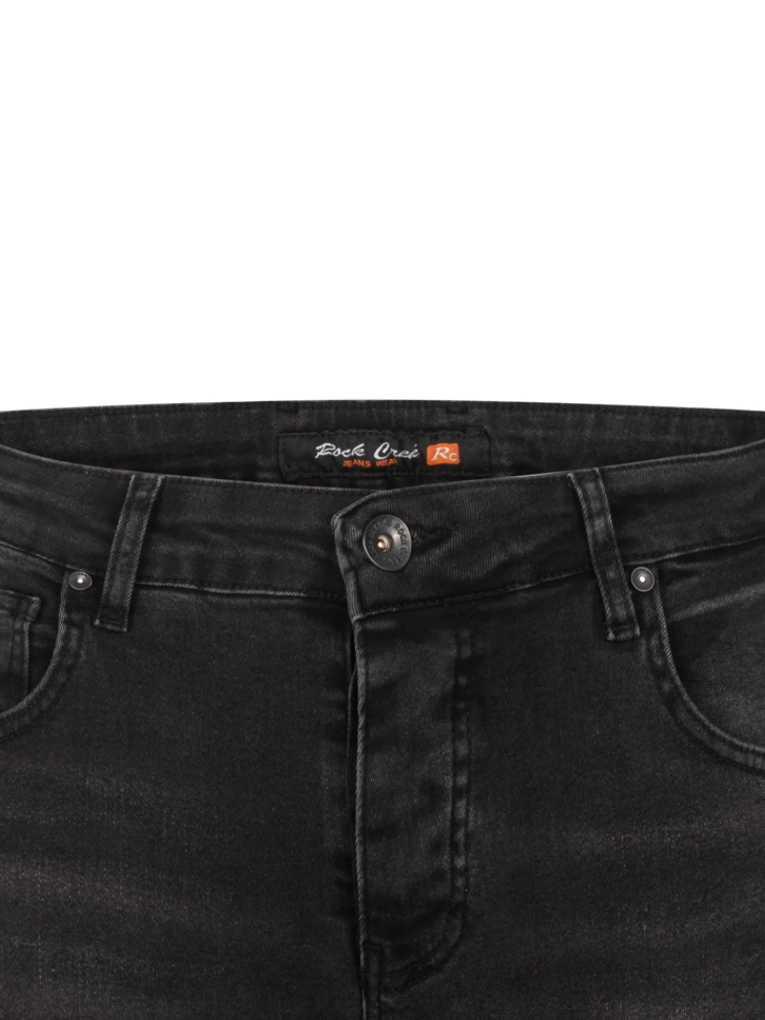 Rock Creek Herren Jeans Regular Fit Schwarz RC-2409 - Image 6
