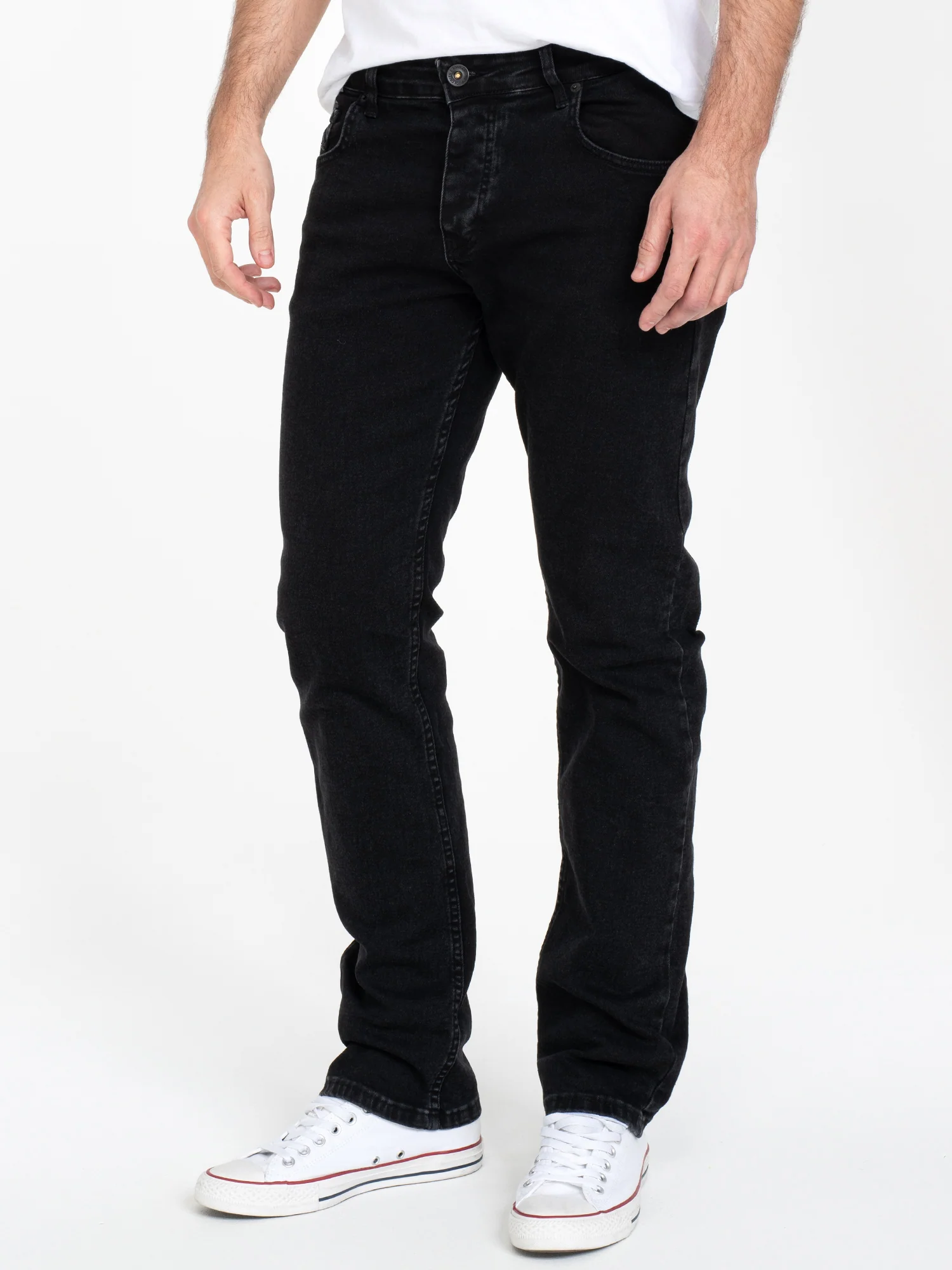 Rock Creek Herren Jeans Regular Fit Schwarz RC-2443 - Image 2