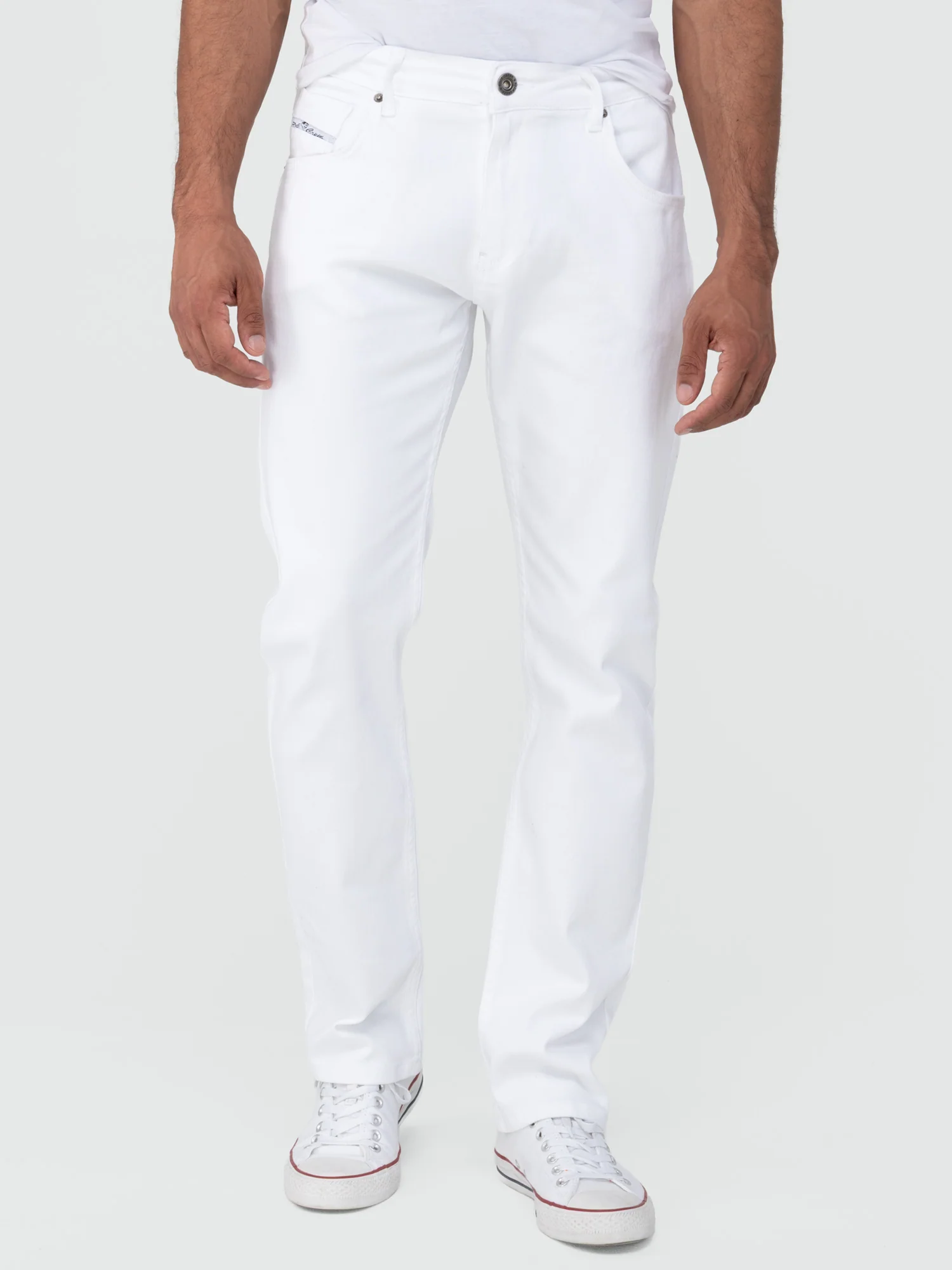 Rock Creek Herren Jeans Regular Fit Weiß RC-2442