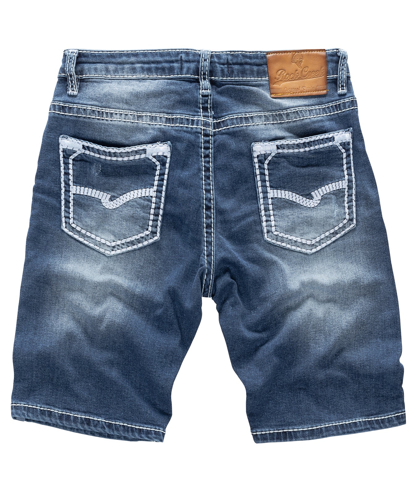 Rock Creek Herren Jeans Shorts Blau Dicke Nähte RC-2134 - Image 2