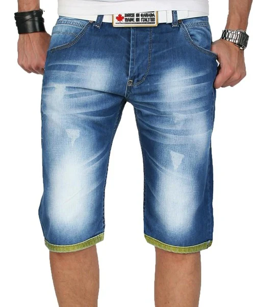 Rock Creek Herren Jeans Shorts Blau RC-2054 - Image 11