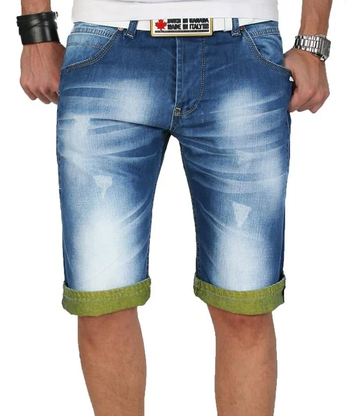Rock Creek Herren Jeans Shorts Blau RC-2054 - Image 12