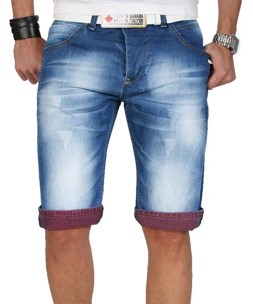 Rock Creek Herren Jeans Shorts Blau RC-2054 - Image 17