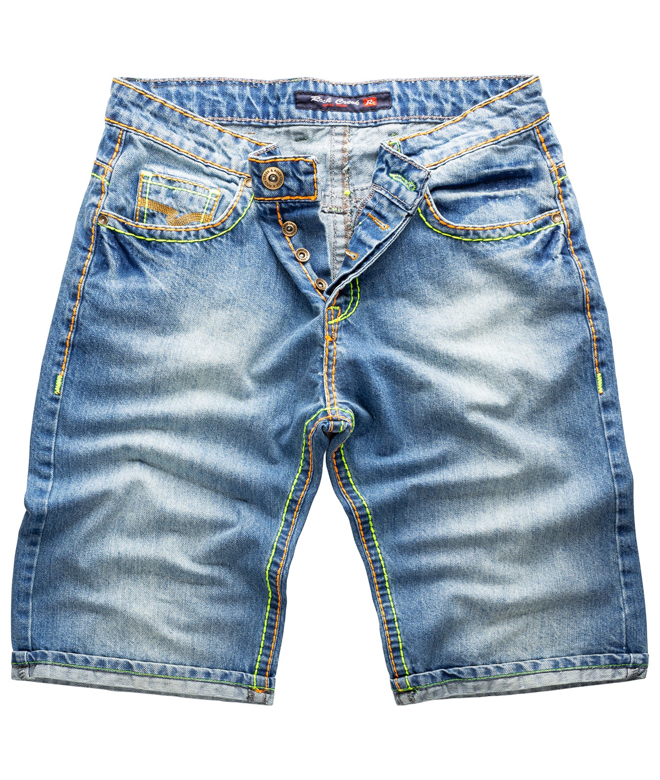 Rock Creek Herren Jeans Shorts Blau RC-2078