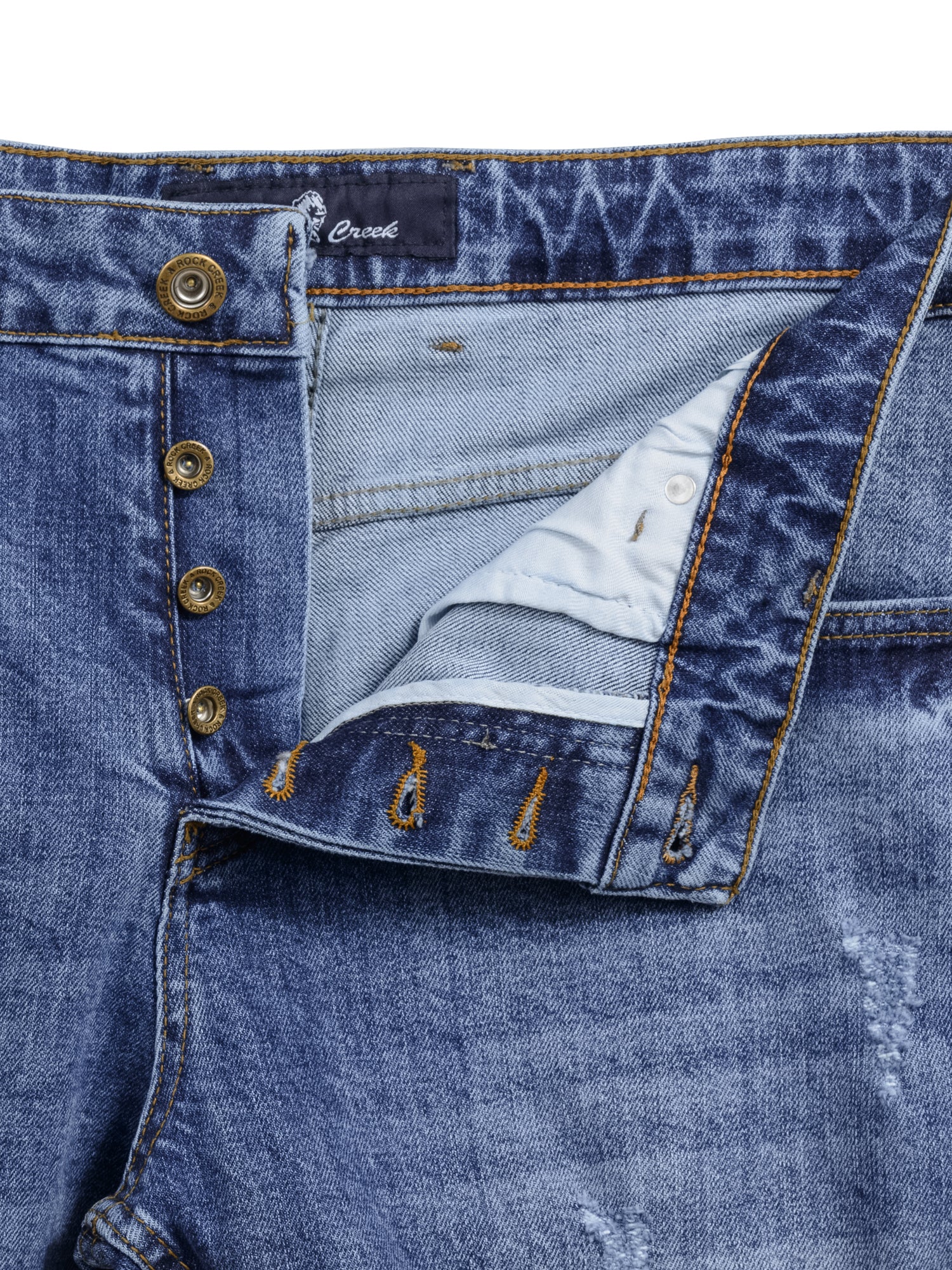 Rock Creek Herren Jeans Shorts Blau RC-2449 - Image 8