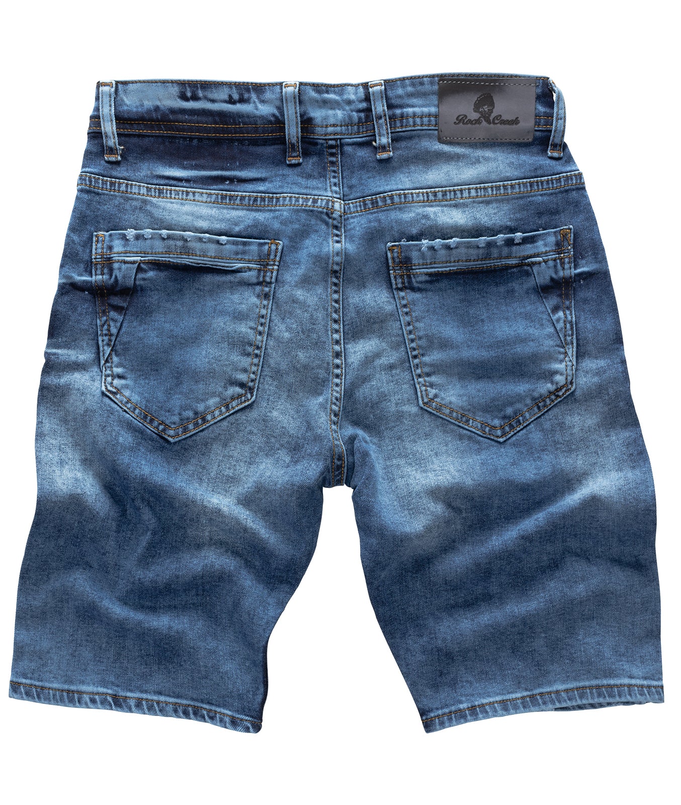 Rock Creek Herren Jeans Shorts Blau Used-Look RC-2122 - Image 2