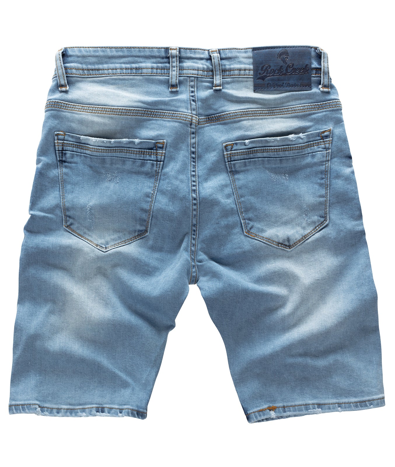 Rock Creek Herren Jeans Shorts Denim Hellblau RC-2121 - Image 2