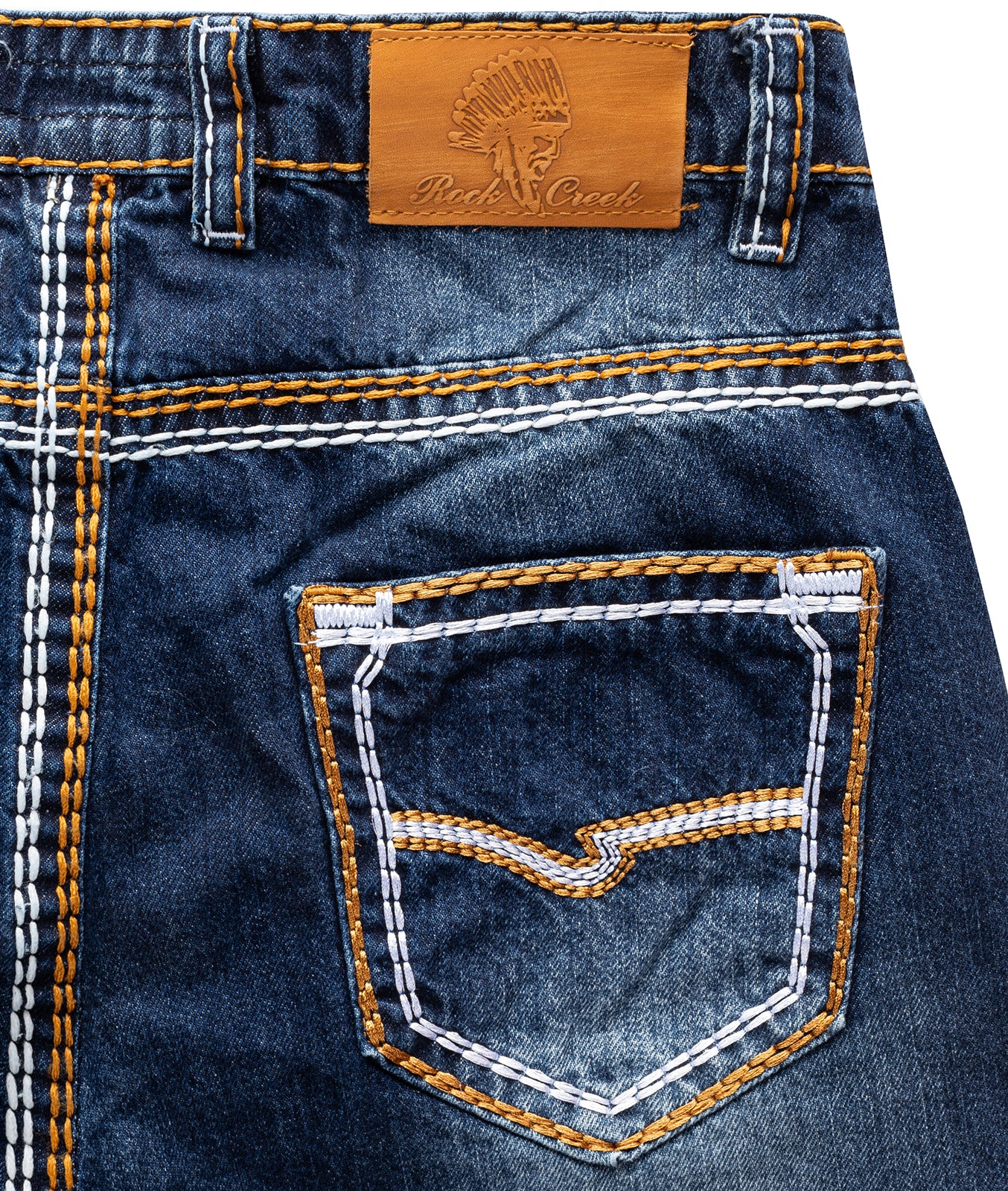 Rock Creek Herren Jeans Shorts Dunkelblau RC-2077 - Image 4
