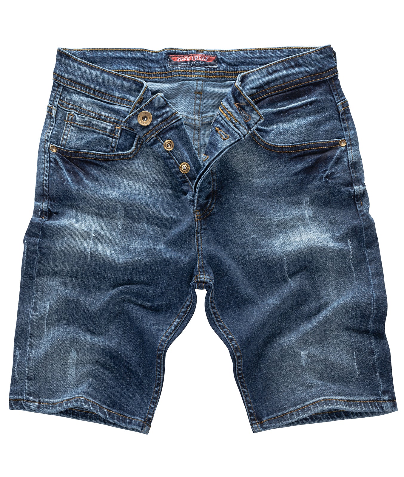 Rock Creek Herren Jeans Shorts Dunkelblau RC-2125