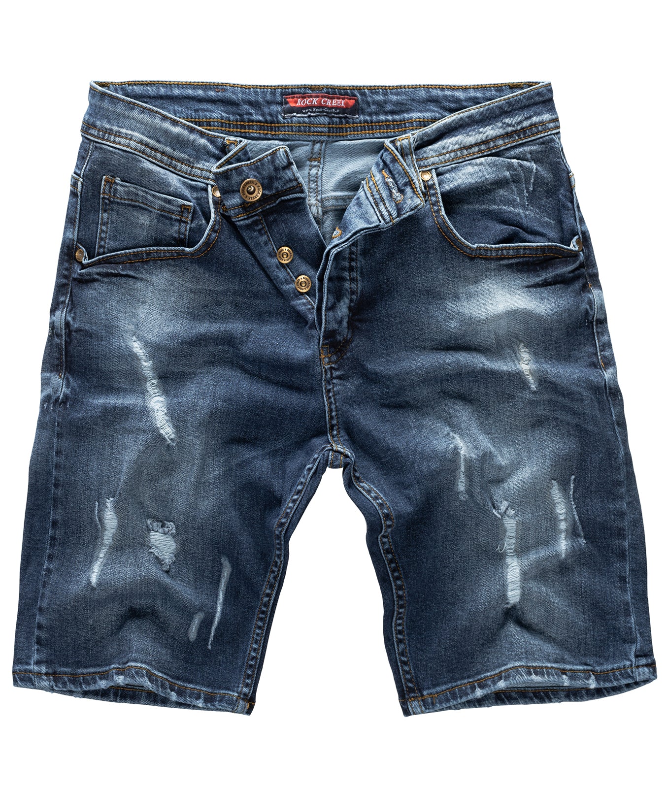 Rock Creek Herren Jeans Shorts Dunkelblau RC-2130