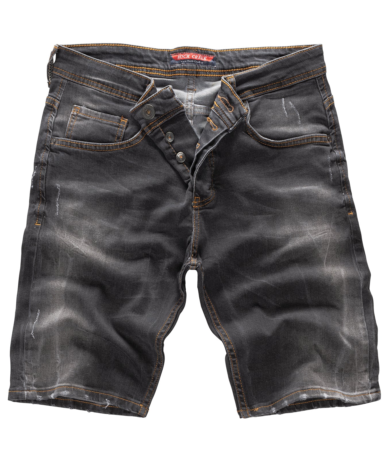 Rock Creek Herren Jeans Shorts Dunkelgrau RC-2124