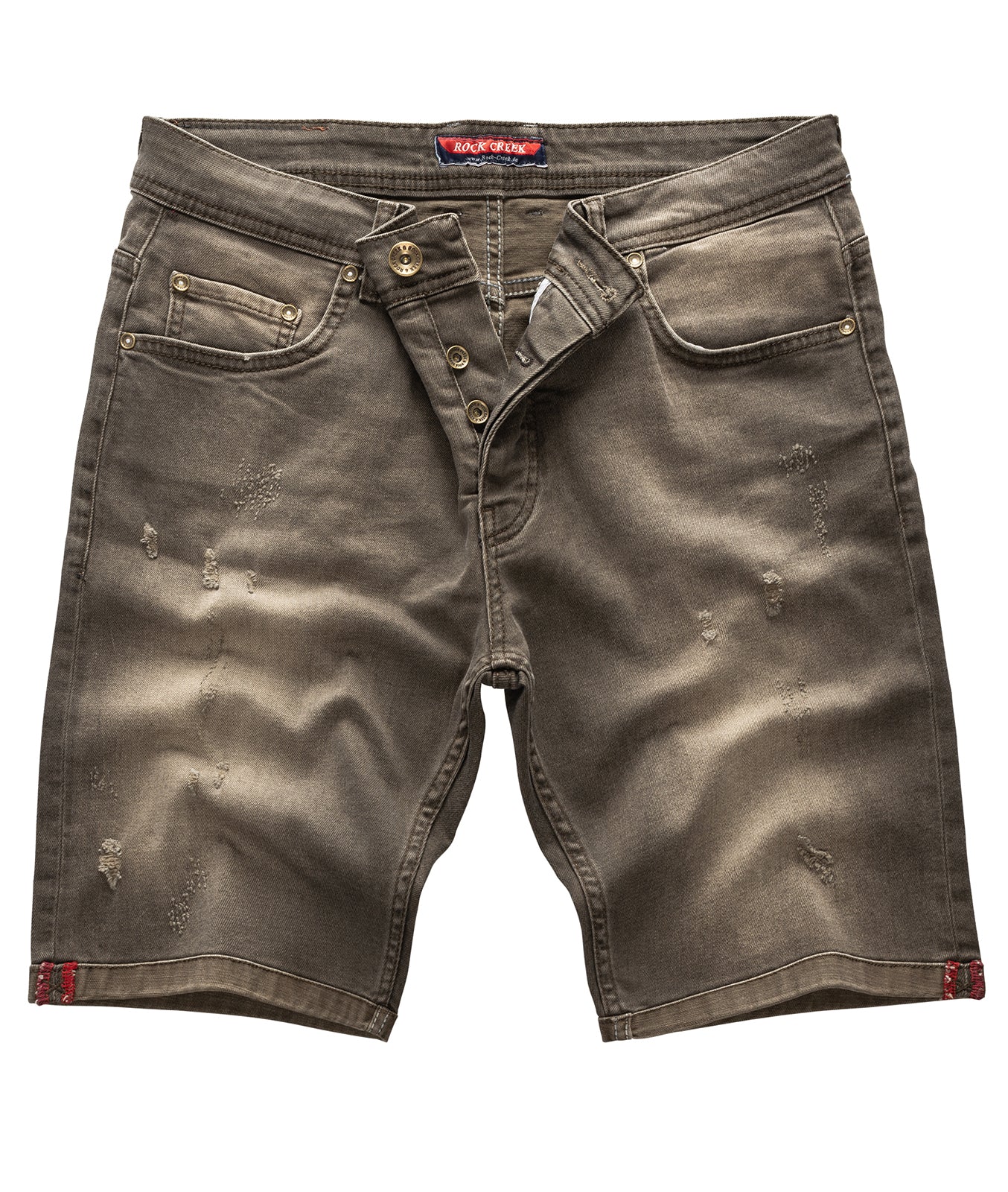 Rock Creek Herren Jeans Shorts Dunkelgrau RC-2149