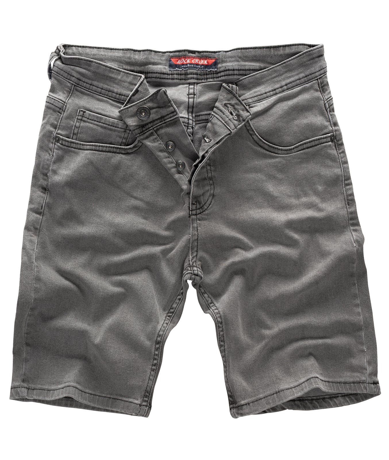 Rock Creek Herren Jeans Shorts Grau RC-2135