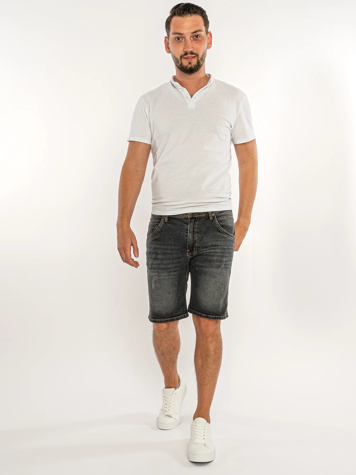 Rock Creek Herren Jeans Shorts H-381 - Image 14