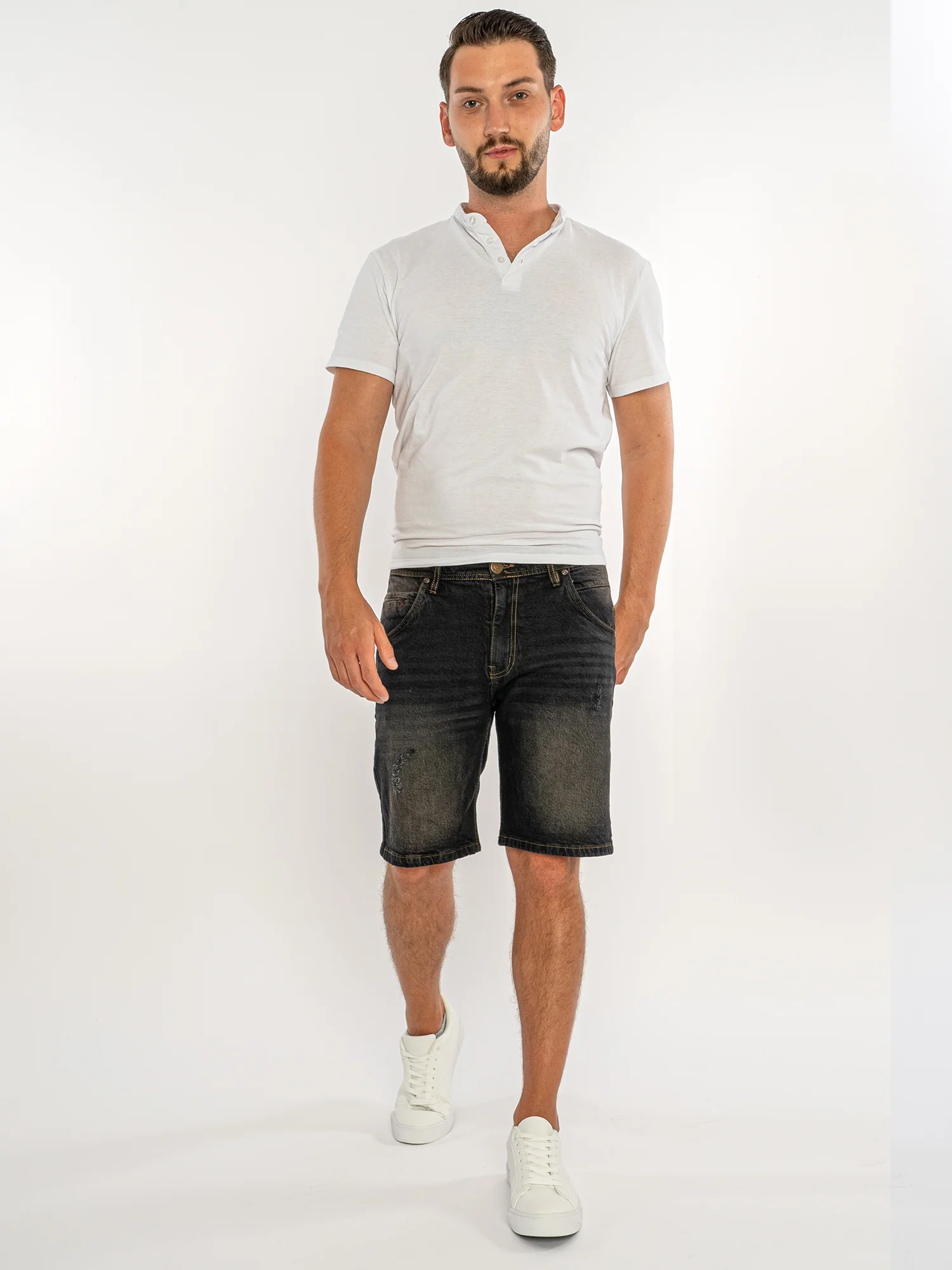 Rock Creek Herren Jeans Shorts H-381 - Image 4