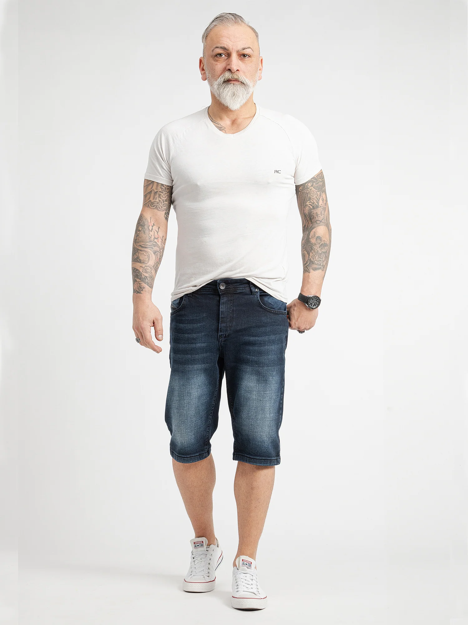 Rock Creek Herren Jeans Shorts RC-2421 - Image 4