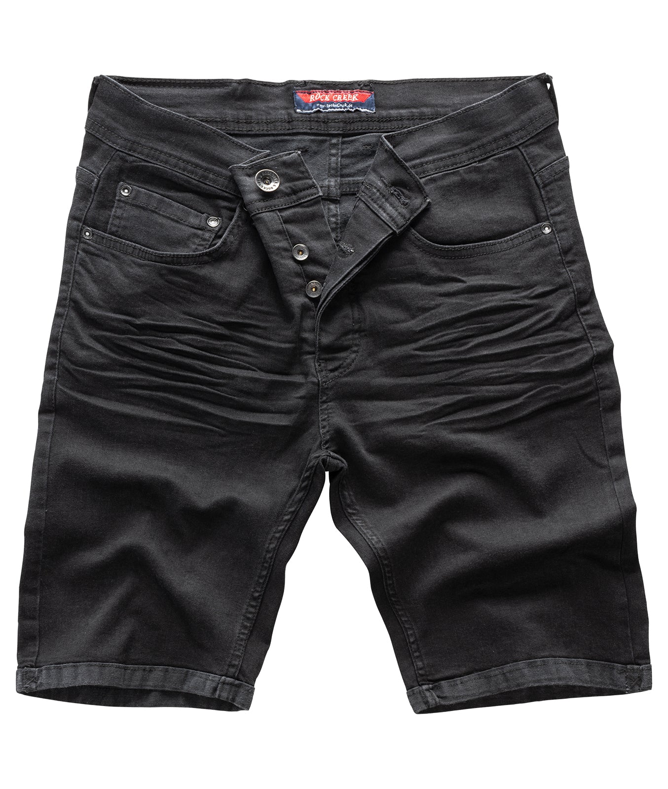 Rock Creek Herren Jeans Shorts Stonewashed RC-2202 - Image 3