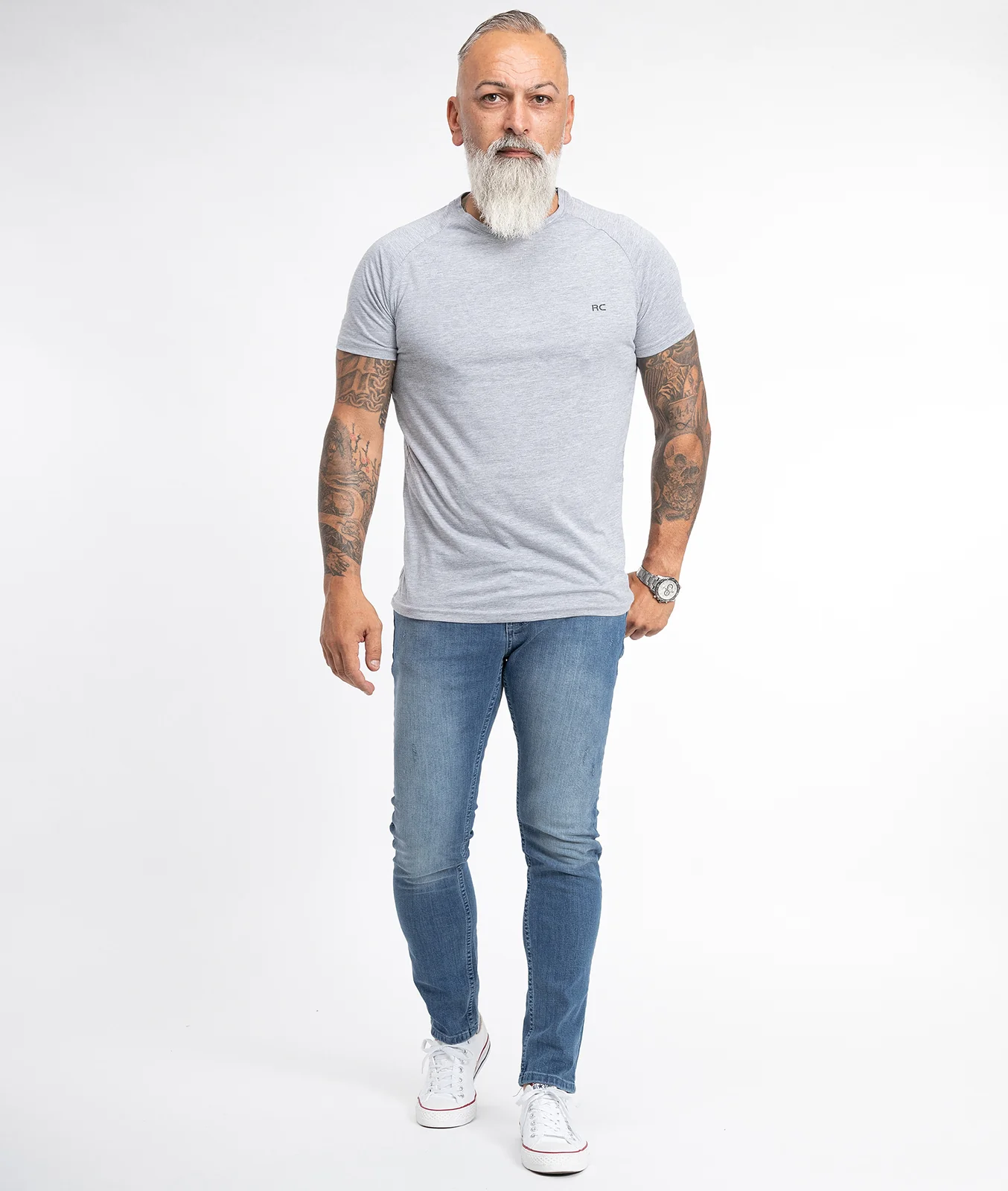 Rock Creek Herren Jeans Slim Fit Blau RC-2113 - Image 4