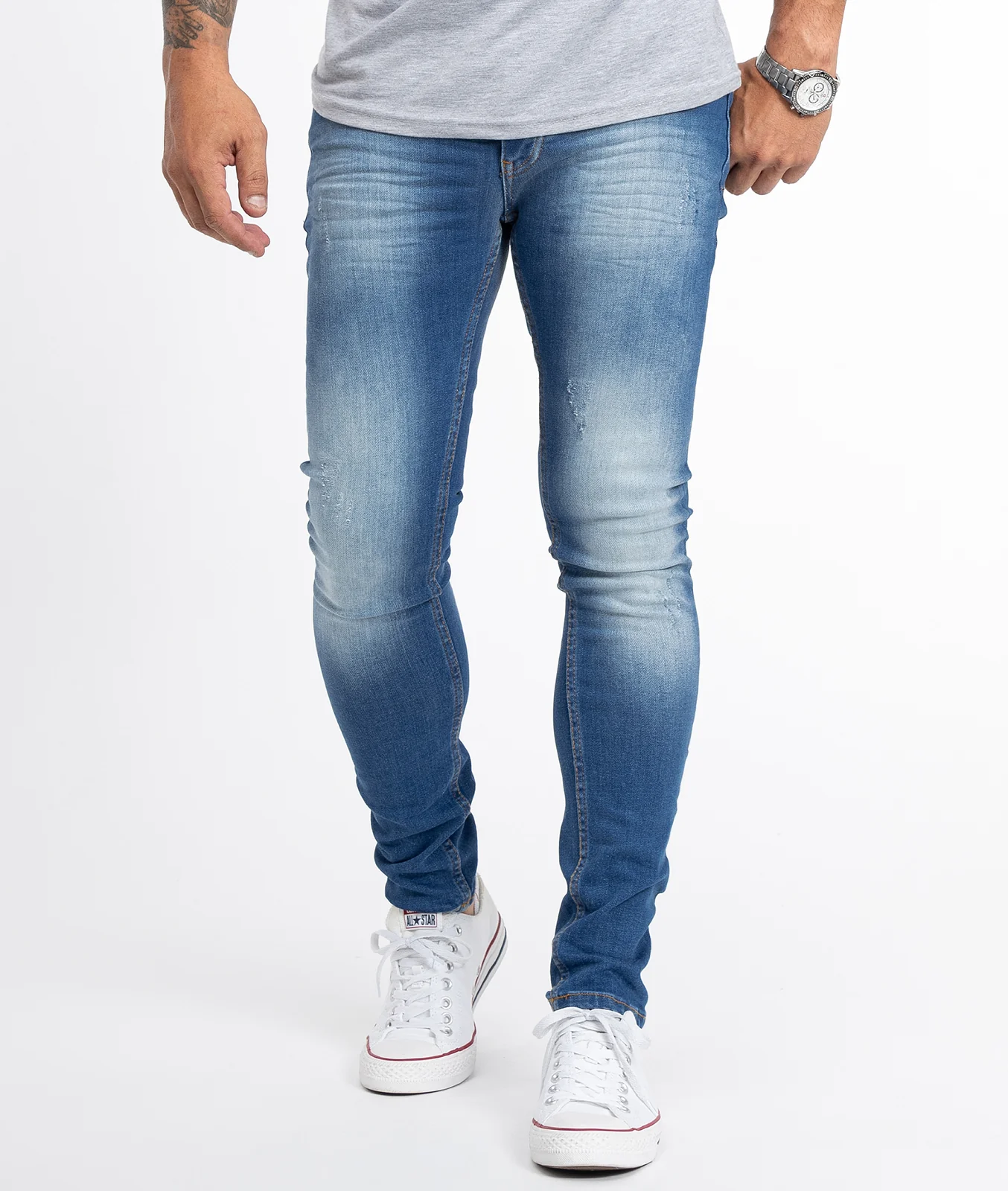 Rock Creek Herren Jeans Slim Fit Blau RC-2132