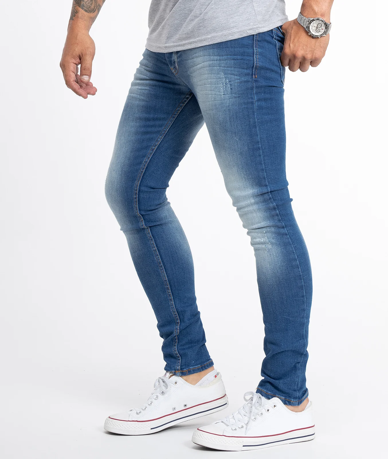 Rock Creek Herren Jeans Slim Fit Blau RC-2132 - Image 2