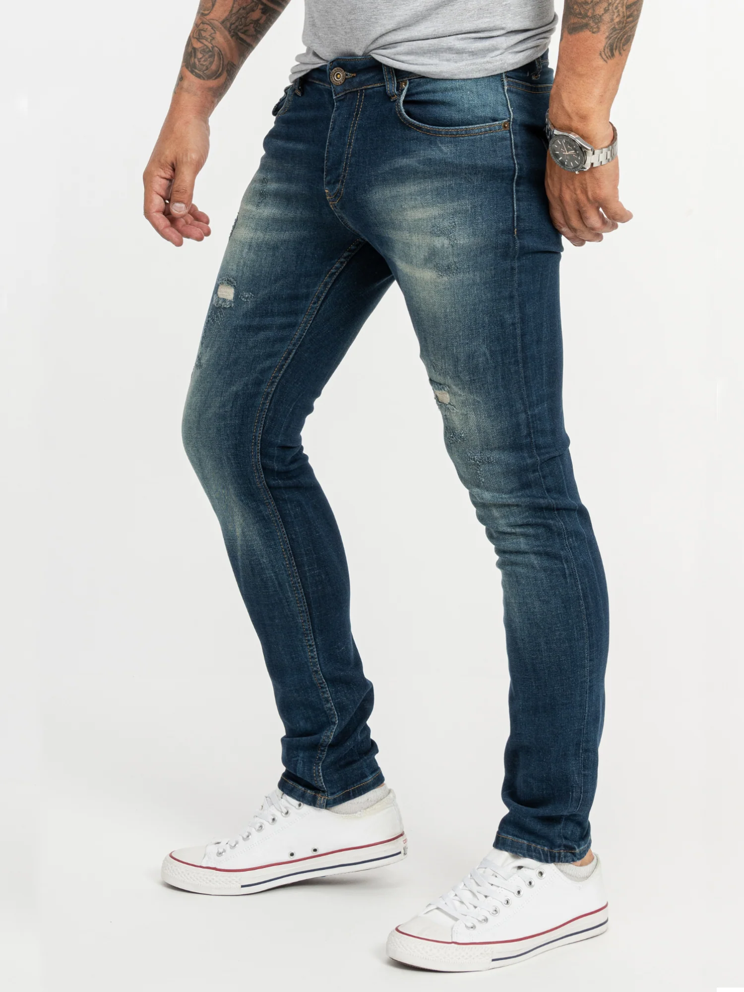 Rock Creek Herren Jeans Slim Fit Blau RC-2145 - Image 2