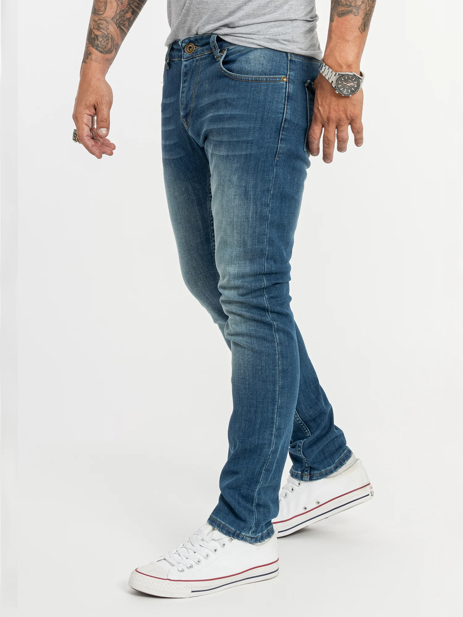 Rock Creek Herren Jeans Slim Fit Blau RC-2147 - Image 2