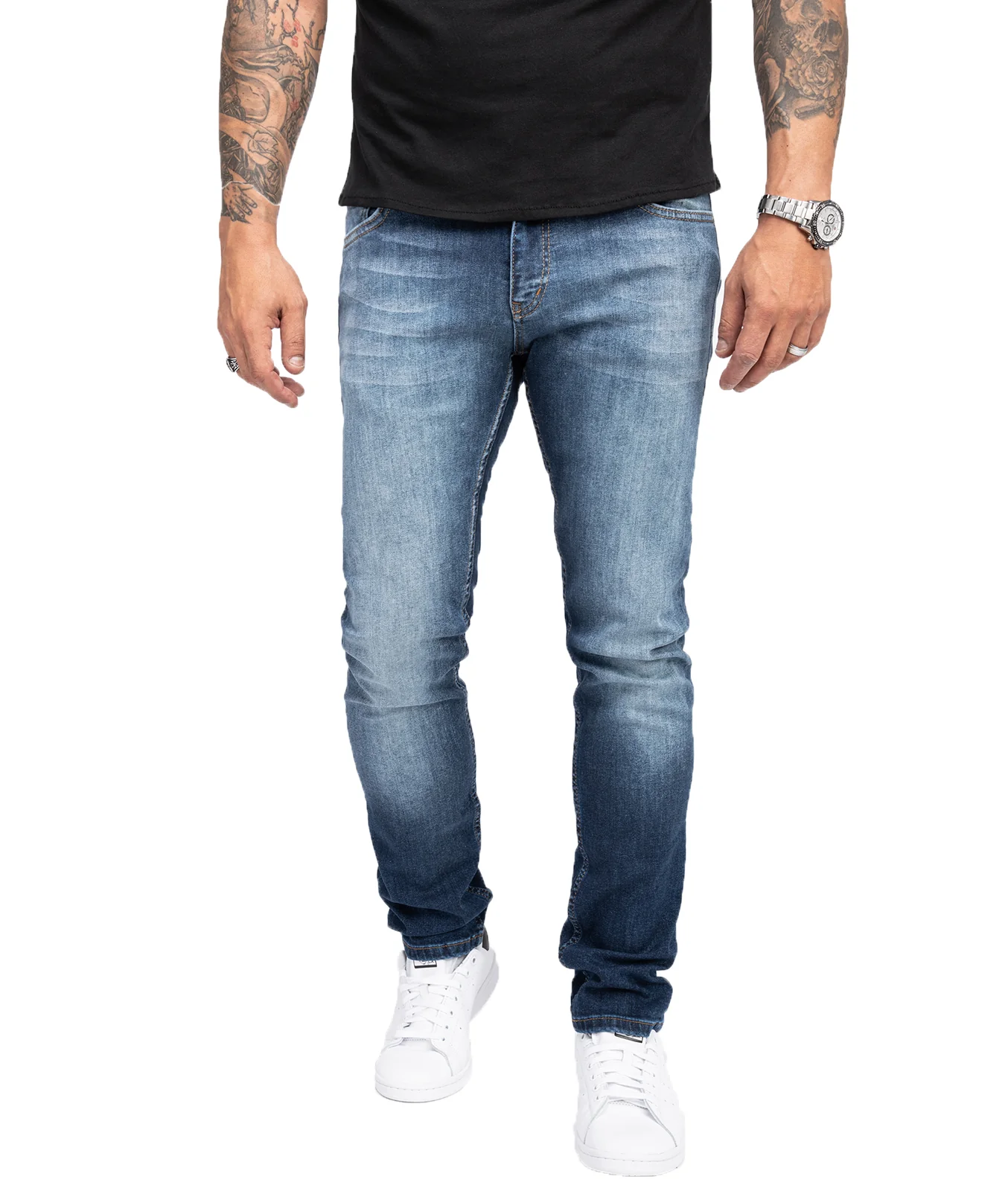 Rock Creek Herren Jeans Slim Fit Blau RC-2151