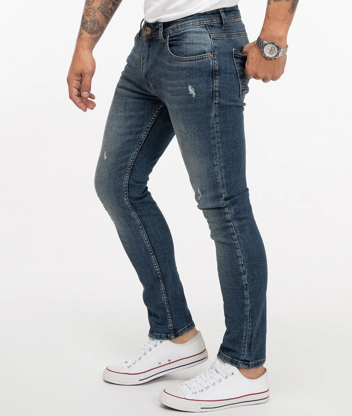 Rock Creek Herren Jeans Slim Fit Blau RC-2274 - Image 2
