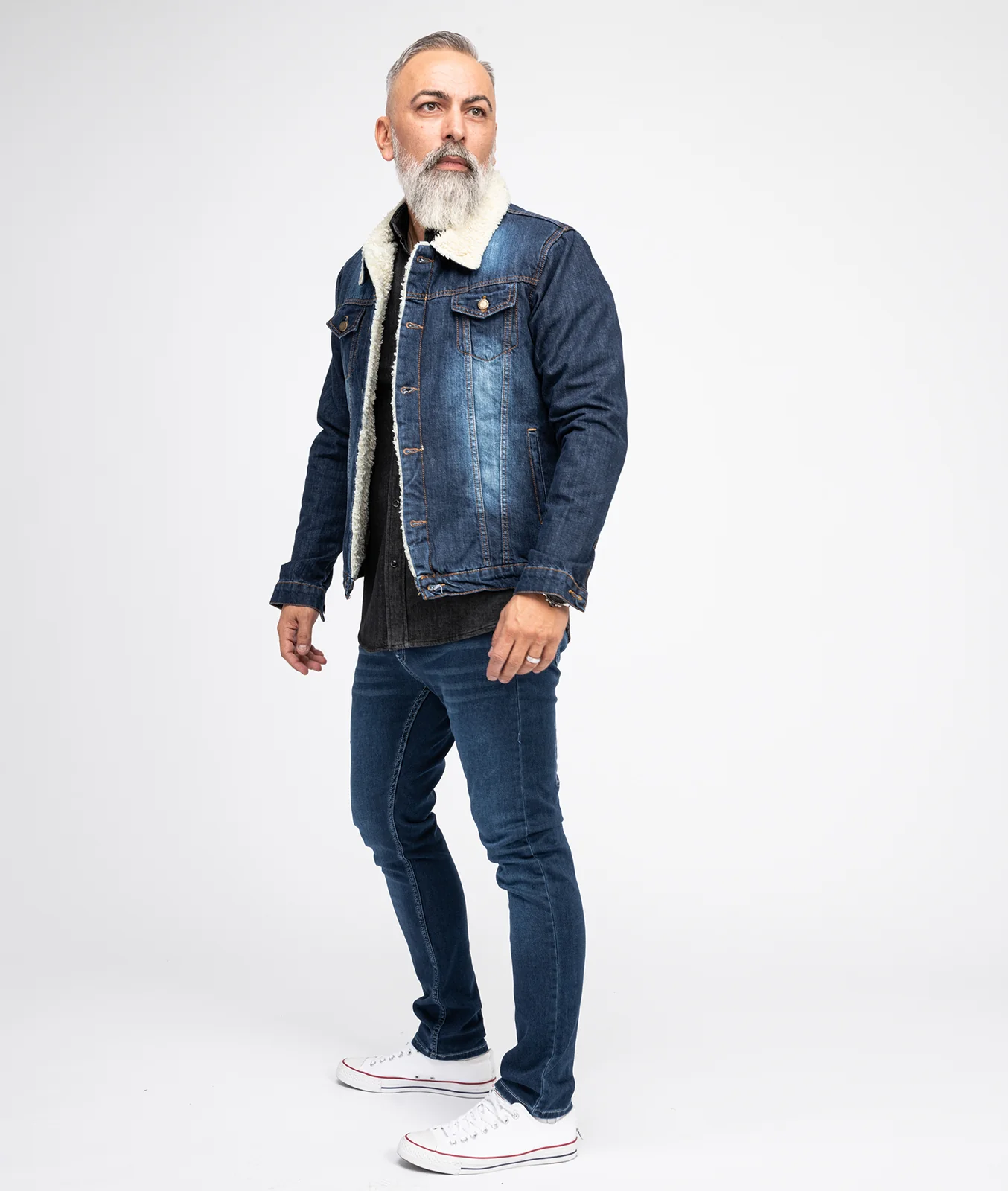 Rock Creek Herren Jeans Slim Fit Dunkelblau RC-2115 - Image 4