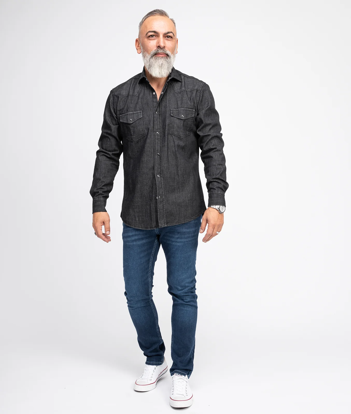 Rock Creek Herren Jeans Slim Fit Dunkelblau RC-2115 - Image 5