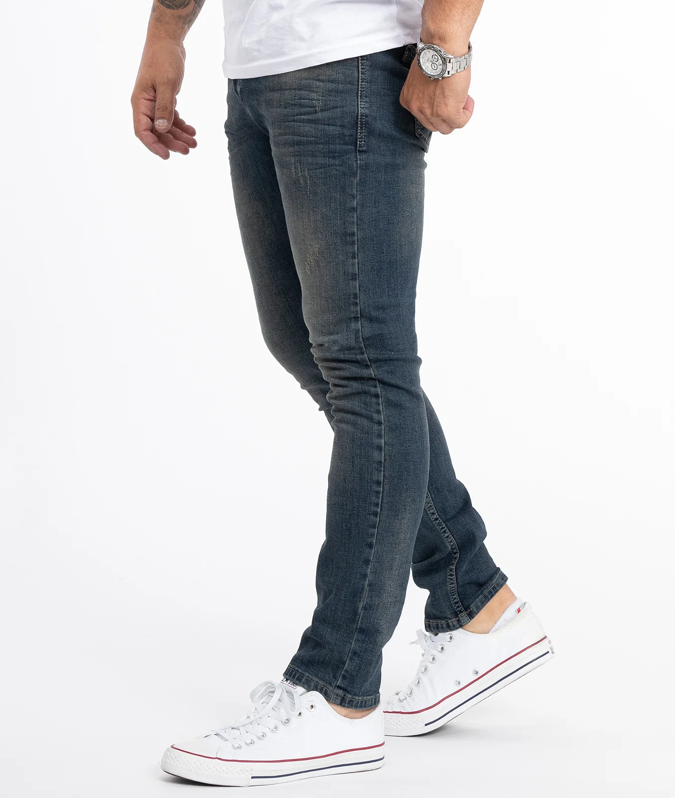 Rock Creek Herren Jeans Slim Fit Dunkelblau RC-2116 - Image 2