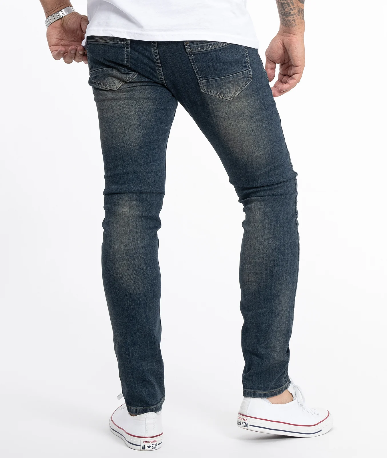 Rock Creek Herren Jeans Slim Fit Dunkelblau RC-2116 - Image 3